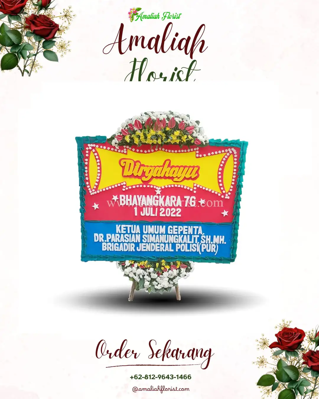 Papan Bunga HUT Ulang Tahun Banggai Laut